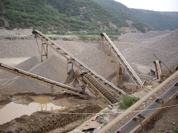 River pebbles sand making production line
